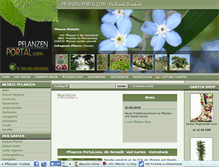 Tablet Screenshot of pflanzen-portal.com